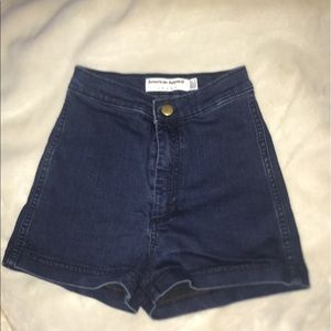 American apparel high waisted shorts